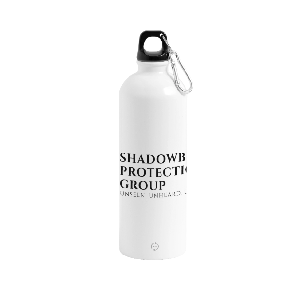 Shadowbound Protection Group · Trinkflasche mit Karabiner (weiß) - Weiß