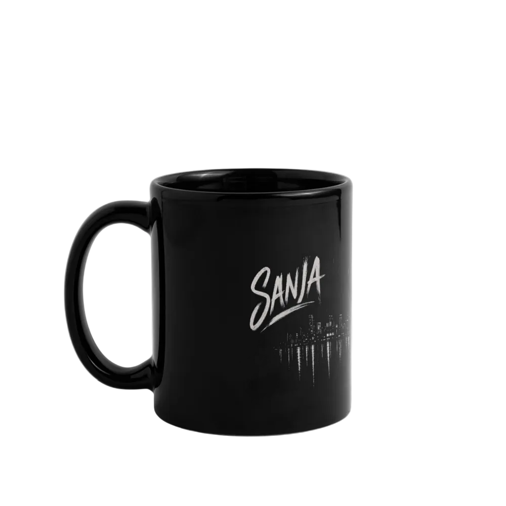 Sanja · Tasse - Schwarz