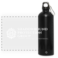 Shadowbound Protection Group · Trinkflasche mit Karabiner (Schwarz) - Schwarz